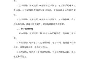  如何通过调整训练计划提升篮球技巧：专业策略与实战经验